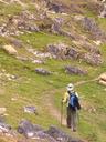 Ashe hiking towards the ancient city.